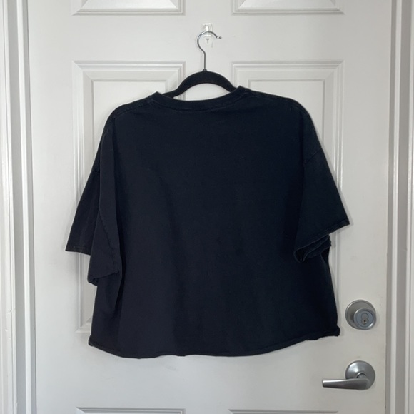 Johnny Cash Crop Top T Shirt Black Size 2XL - Picture 8 of 10